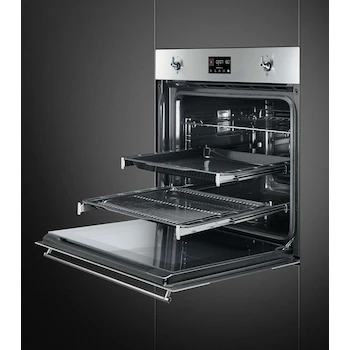 Imagen 5 de Horno Eléctrico Empotrable Smeg Dolce Stil Novo SO4604S4PNR Negro 60 cm