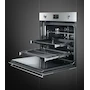 Miniatura de Horno Eléctrico Empotrable Smeg Dolce Stil Novo SO4604S4PNR Negro 60 cm