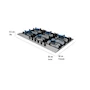 Miniatura de Teka EFX 90.1 6G AI AL 2DR CI Parrilla a Gas LP 6 Quemadores Acero Inoxidable 90 cm