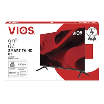 Imagen 2 de Pantalla Smart TV Vios VI-32T232 de 32 Pulgadas HD Android TV