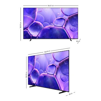Imagen 3 de Pantalla Smart TV Samsung 75 Pulgadas 4K Crystal UHD Serie U8000 Modelo UN75U8000