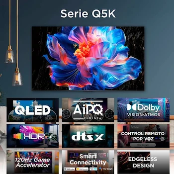 Imagen 3 de Televisor TCL de 43 Pulgadas 4K UHD QLED con Google TV Modelo 43Q5K