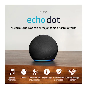 Imagen 3 de Amazon Echo Dot 5ª Generación Modelo 2022 Bocina Inteligente Color Negra