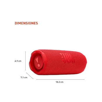 Imagen 4 de Bocina Portátil Inalámbrica Bluetooth JBL Flip 7 Roja