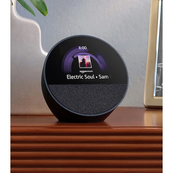 Imagen 2 de Amazon Echo Spot (2024) Despertador Inteligente con Alexa Negro