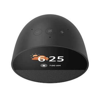 Imagen 4 de Amazon Echo Spot (2024) Despertador Inteligente con Alexa Negro