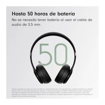 Imagen 2 de Beats Solo4 Audífonos Inalámbricos On-Ear Matte Black