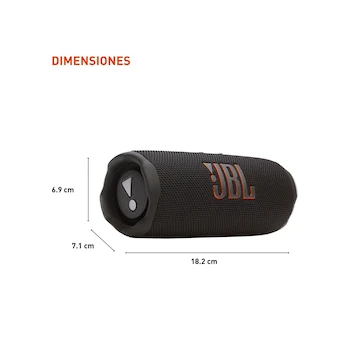 Imagen 2 de JBL Flip 7 Bocina Portátil Inalámbrica Bluetooth Negra