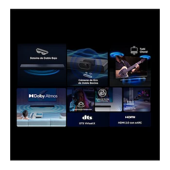 Imagen 2 de Barra de Sonido TCL S45H 2.0 Canales Negra