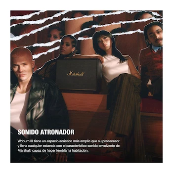 Imagen 4 de Bocina Alámbrica Marshall Woburn III Negra