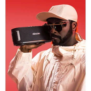 Imagen 2 de Bocina Bluetooth Portátil LG XBOOM Bounce by will.i.am Color Negro