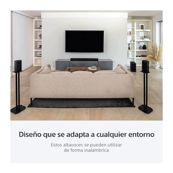 Imagen 3 de Sony SA-RS5 Par de Bocinas Traseras Inalámbricas Complementarias 180W Negro