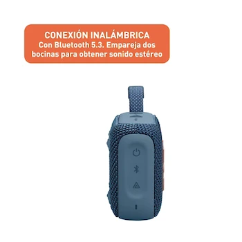 Imagen 5 de Bocina Portátil JBL GO 4 Bluetooth Azul Modelo GO4BLUAM 4.2W