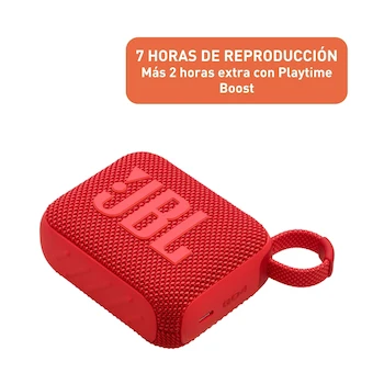 Imagen 4 de Bocina Portátil JBL Go 4 Roja Modelo JBLGO4REDAM