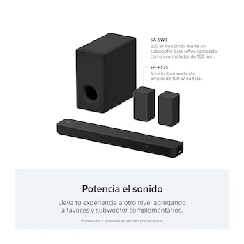 Imagen 4 de Barra de Sonido Sony HT-S2000 3.1 Canales Color Negro