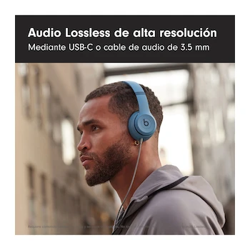 Imagen 5 de Audífonos Inalámbricos Bluetooth On-Ear Beats Solo 4 Color Azul Pizarra