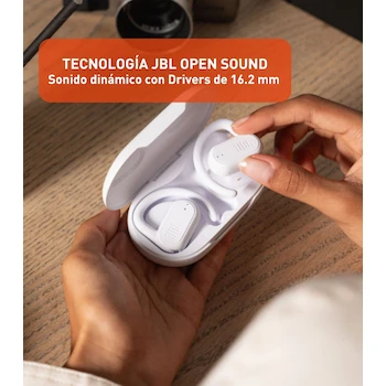 Imagen 4 de JBL Soundgear Sense True Wireless Open-Ear Bluetooth Inalámbricos Audífonos Headphones Blancos