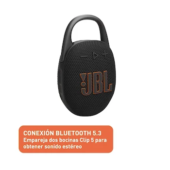 Imagen 3 de JBL Clip 5 Bocina Portátil Inalámbrica Bluetooth 5.3 Negra