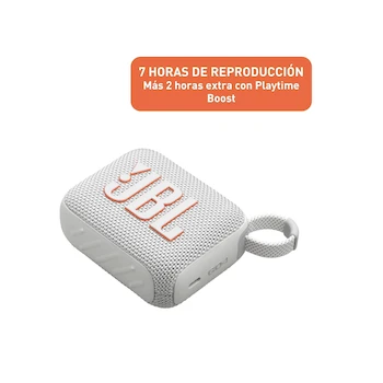Imagen 4 de Bocina Portátil JBL GO 4 Modelo JBLGO4WHTAM Blanca 4.2W