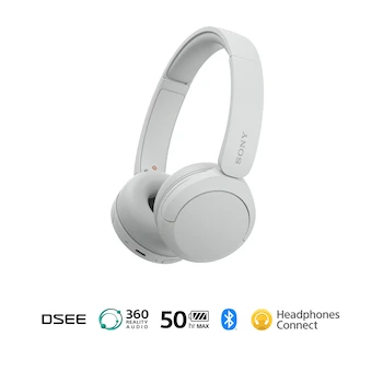 Imagen 2 de Sony Audífonos Inalámbricos Bluetooth WH-CH520 Blancos