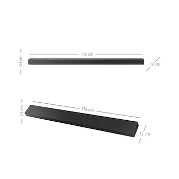 Imagen 3 de Barra de Sonido Samsung Q-Series HW-QS700F Negra Bluetooth 38W