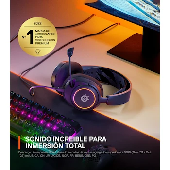 Imagen 3 de Audífonos Alámbricos Gaming SteelSeries Arctis Nova 3 Negro