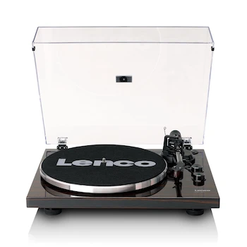 Imagen de referencia para Tornamesa Bluetooth Lenco LBT-345WA Color Nogal con Cartucho Ortofon 2M Red, Tapete de Lana, Plato de Aluminio y Accesorios