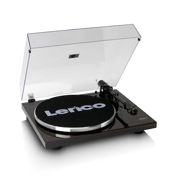 Imagen 3 de Tornamesa Bluetooth Lenco LBT-345WA Color Nogal con Cartucho Ortofon 2M Red, Tapete de Lana, Plato de Aluminio y Accesorios