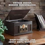 Miniatura de Victrola VTA-200B-MAH Mahogany Nostalgic 6-in-1 Bluetooth Record Player Multimedia Center with Turntable CD Cassette FM Radio