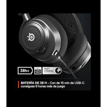 Imagen 4 de Audífonos Inalámbricos SteelSeries Arctis Nova 7 Negro