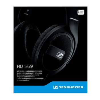 Imagen 4 de Audífonos Sennheiser HD 569 Over-Ear Cerrados Negros con Cable Desmontable