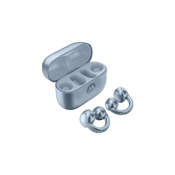 Imagen 2 de Audífonos Inalámbricos Bluetooth Motorola Moto Buds Loop by Swarovski Color Azul Modelo 44951327