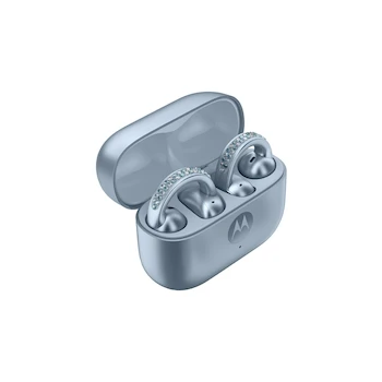 Imagen 4 de Audífonos Inalámbricos Bluetooth Motorola Moto Buds Loop by Swarovski Color Azul Modelo 44951327