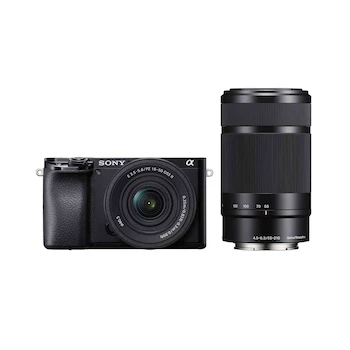 Imagen de referencia para Sony Alpha 6100 ILCE-6100 Mirrorless Camera Kit with SELP1650M2 and SEL55210 Lenses