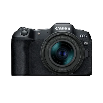 Imagen de referencia para Cámara Mirrorless Canon EOS R8 Negra 24.1 Megapíxeles