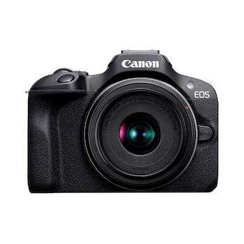 Imagen de referencia para Canon EOS R100 Cámara Mirrorless con Lente RF 22mm, 24.1 Megapíxeles, Color Negro