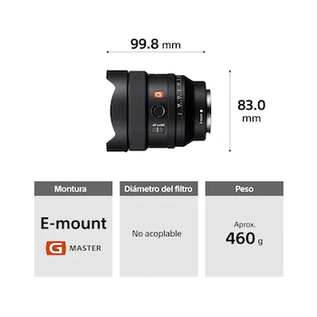 Imagen 5 de Lente Sony SEL14F18GM FE 14mm F1.8 GM Gran Angular