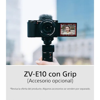 Imagen 5 de Cámara de Vlog Sony Alpha ZV-E10 Negra con Lente 16-50mm