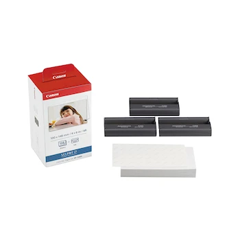Imagen 2 de Set de Tinta Color y Papel Fotográfico Canon KP-108IN con Cartucho de Tinta y 108 Hojas Tamaño Postal 4x6 Pulgadas