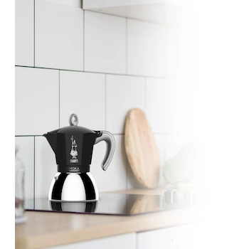 Imagen 2 de Cafetera Moka Express Bialetti Negra 6 Tazas