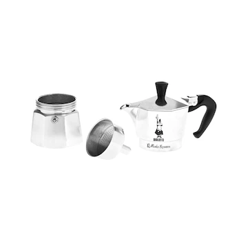 Imagen 2 de Cafetera Italiana Bialetti Moka Express Aluminio Plata 3 Tazas