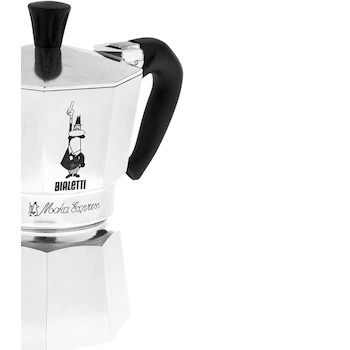 Imagen 3 de Cafetera Italiana Bialetti Moka Express Aluminio Plata 3 Tazas