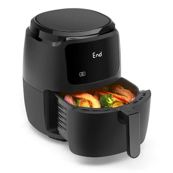 Imagen 4 de Chefman TurboFry Freidora de Aire Digital 4.7 L Negra