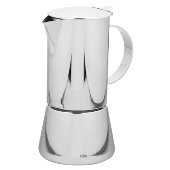 Imagen alusiva al producto Cafetera Espresso Aida de Cilio en Acero Inoxidable con Capacidad de 295 ml