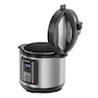 Miniatura de Chefman RJ40-6-D-BLACK Olla de Presión Eléctrica Acero Inoxidable Negro 5.6 L