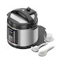 Miniatura de Chefman RJ40-6-D-BLACK Olla de Presión Eléctrica Acero Inoxidable Negro 5.6 L