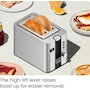 Miniatura de Chefman RJ31-SS-V2-D Tostador de Pan Digital de Dos Rebanadas Acero Inoxidable