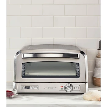 Imagen 2 de Horno para Pizza Eléctrico Cuisinart CPZ-120ES de 12 Pulgadas en Acero Inoxidable