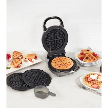 Imagen 4 de Cuisinart WAF-V100 Wafflera Vertical Belga 4 Porciones Acero Inoxidable