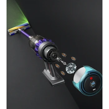 Imagen 3 de Aspiradora Sin Cables Dyson Gen5 Detect Absolute Níquel Morado